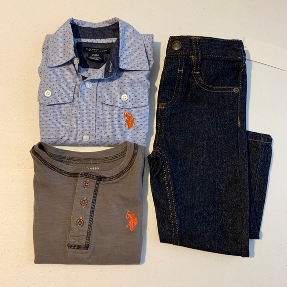 NWT U.S. POLO ASSN. 24m Outfit - Picture 2 of 8